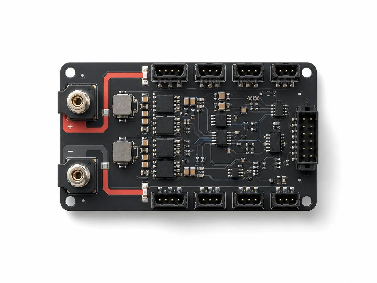 KX-Power Rail — Intelligent power distribution for UAVs and field robotic systems.